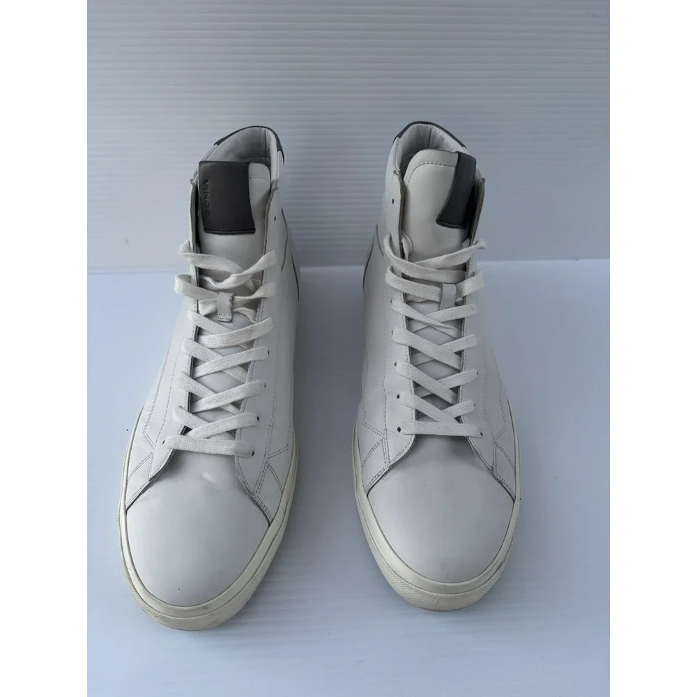 Vince Fitzroy Hi Top Men's Sneakers White Leather‎ Size 13 Casual